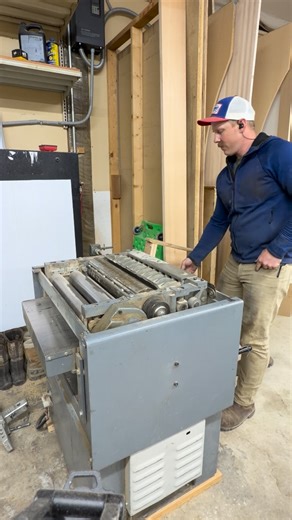 John “Danger” Stene on Instagram: "Sharp knives in the planer, we’re ready to work. Just don’t test these on your fingernail"