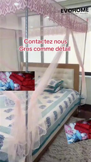 Moustiquaire élégante pour lit 2 ou 3 places – Livraison gratuite