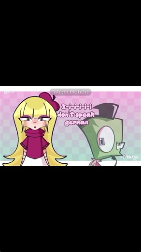 I don't speak german meme Invader zim x Oliver oc x canon ‪@Luna14_114‬ ‪@sorii_.star08‬ #fypシ