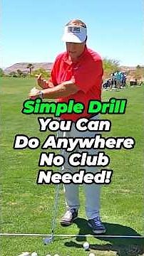 Simple Distance Drill You Can Do Anywhere #golftips #golf #shorts