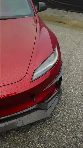 You can never go wrong with an Ultra Red Model 3 Performance Track Build #tesla #teslamodel3