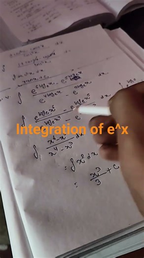 integration of e^x
