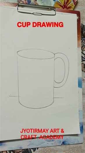 ll Easy cup drawing ll