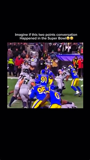 Mindset Sports on Instagram: "In a wild 2025 Week 16 game against the Los Angeles Rams, the Seattle Seahawks pulled off one of the strangest and most talked-about two-point conversions in NFL history as part of a historic comeback. Trailing 30-14 in the fourth quarter, Seattle scored late and went for a two-point conversion to tie the game. Quarterback Sam Darnold’s pass was tipped at the line, fell incomplete, and then ricocheted into the end zone, where running back Zach Charbonnet picked it u