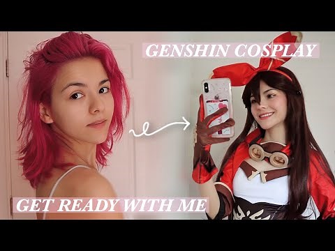 get ready with me! amber cosplay (genshin impact)