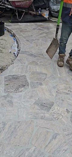 📌Landscaping - crazy paving, the art of paving process ✅️