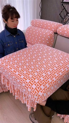 Drill-Free Sofa Cover – Breathable, Protective & Easy Fit " #shortsfeed