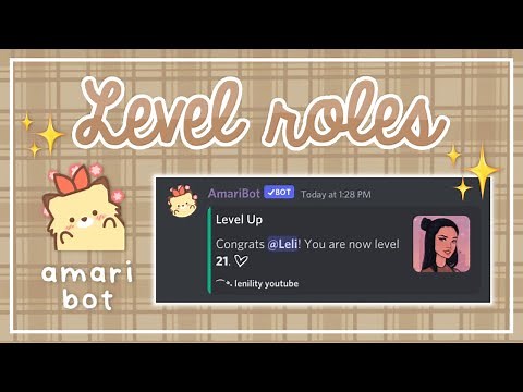 level roles using amari bot discord tutorial | lenility ✰