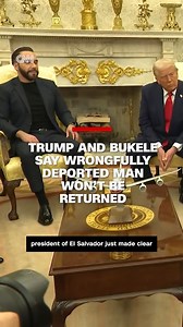 1.1M views · 11K reactions | The White House and El Salvador's president, Nayib Bukele, made clear during President Donald Trump's meeting with the leader today in the Oval Office that the Maryland man who was wrongly deported to El Salvador won't be brought back to the US, despite a Supreme Court ruling that the Trump administration must "facilitate" his return. CNN's Kaitlan Collins reports. Read more at the link: https://cnn.it/44tcJTJ | CNN | Facebook