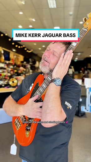 Mike Kerr Jaguar Bass Limited Edition in Tigers Blood Orange Finish