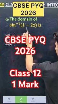 Q) The domain of sin^(−1) (1−2x) is #class12maths #shivangmathsacademy #cbsemaths #class12th