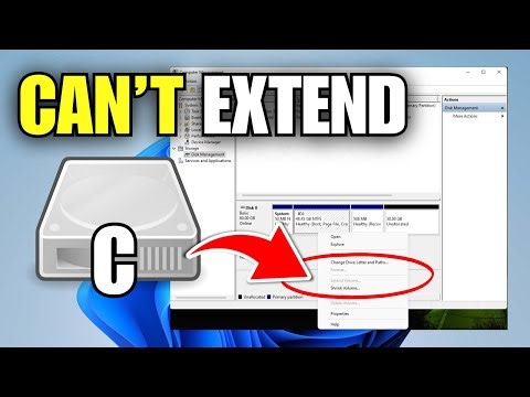 FIX Can't Extend C Drive With Unallocated Space In Windows 11