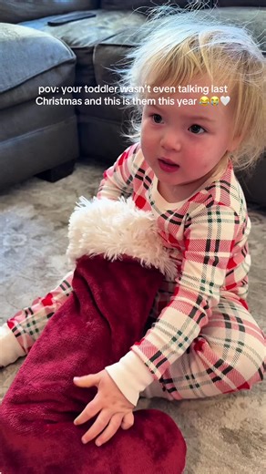 oh how much changes in a year 🥹🫶🏻 Christmas was extra funny this year #toddlermoms #toddlersoftiktok #newmom #firsttimemom #funnyvideo