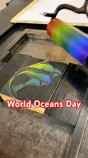 Howard prints something fishy for World Oceans Day 🌊 (June 8)