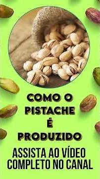 COMO É O PROCESSO INDUSTRIAL DO PISTACHE.