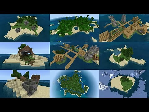 Minecraft: TOP 20 SURVIVAL ISLAND SEEDS! (Pocket Edition, Xbox One, Switch, W10)