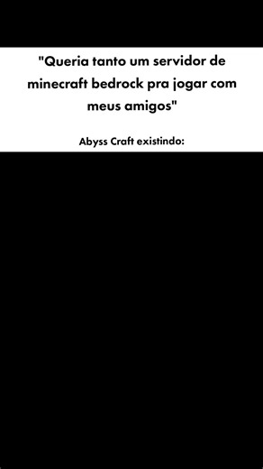 Bora construir, explorar e se divertir com os amigos no Abyss Craft 😎⚔️ IP: serve.abysscraft.net Porta: 19132 🔗 Discord na bio do perfil #abysscraft #minecraft #bedrock