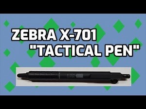 Zebra X-701 "Tactical" Pen Unboxing and Review