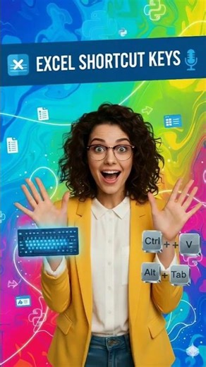Stop Using Excel the Hard Way! 😱 Top Shortcut Keys ⚡📊 #shorts