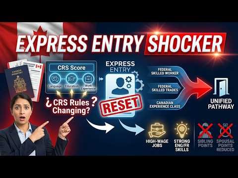 Express Entry Major Changes 2026 | CRS Score Changes, 3 Programs Merged Into 1
