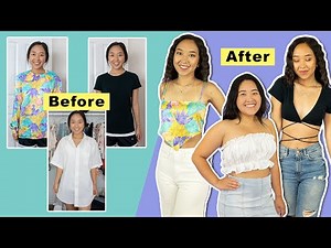 3 DIY crop tops to make from old clothes! | Thrifted Transformations ‪@coolirpa‬