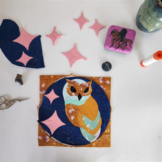 EPP Club Owl Quilt Block Pattern – PDF Sewing Pattern, English Paper Piecing Pattern, PDF, Automatic Download - Etsy