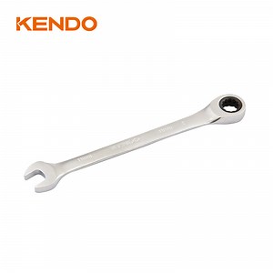 [Hot Item] Kendo Hand Tools Chrome Vanadium Double Open-End Ratchet Combination Spanner