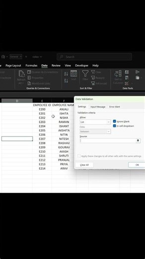 Excel Tutorial: Create a list using Data validation .