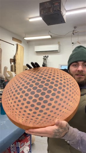 Jef and Jess Behnke | It may not look like it but this thing was pretty dang big! Someone ordered an 18” sphere board and I was pretty excited to make it! It... | Instagram