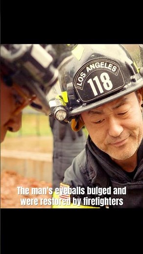 The man's eyeballs bulged and were restored by firefighters#shorts #shortvideos #series #foryou #911