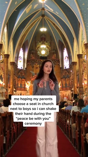 Daily Catholic Clips on Instagram: "When your parents were picking the seats for mass...."