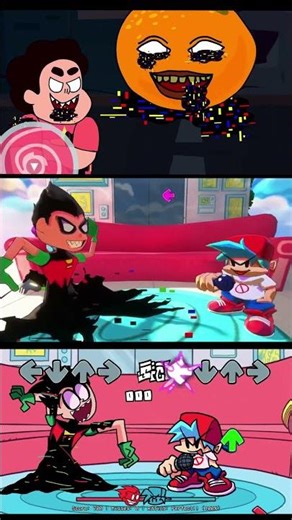 FNF vs Robin Glitched 3D vs 2D - FNF Mod - Friday Night Funkin' Mobile Game