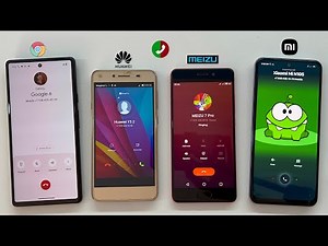 Outgoing Call Vs Incoming Call on phones Google Pixel 6 / MEIZU PRO 7 / Huawei Y5 / XIAOMI NOTE 10s