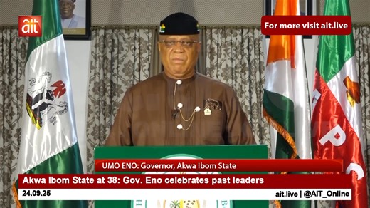 Akwa Ibom State at 38: Gov. Eno celebrates past leaders | AIT Online