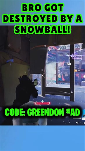 BRO GOT SNOWBALLED... #fortnitememes #fortnitefunny #fortnite #fortniteshorts #gaming #shorts