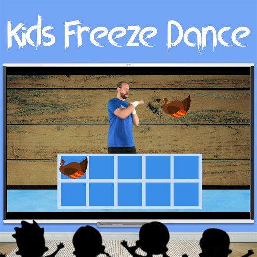 Kids Freeze Dance on Instagram: "🦃 Count the turkeys in this Thanksgiving Freeze Dance brain break! Kids move, freeze, and count in a tens frame while celebrating the holiday. ✅ Builds counting and number sense ✅ Encourages movement for focus and fun ✅ Turns math into a festive Thanksgiving activity 🥶 Start your free trial at http://www.KidsFreezeDance.com/freeze 🍂 #homeschool #kidsfreezedance #fall #thanksgiving"