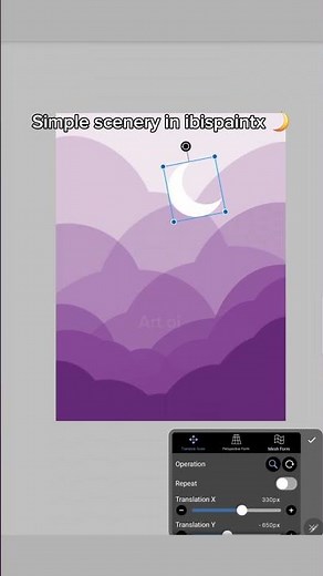Ibispaint tutorial: how to make scenery 🤓! #ibispaintx #ibispaint