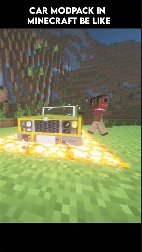 pov you install car mod #minecraft #memes #gaming #shorts