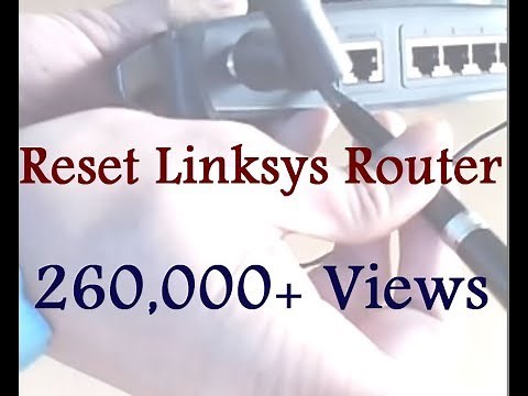How to reset Linksys router | Blinking power light