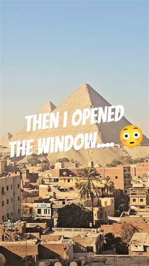 I thought this view only existed in documentaries 🥹 #pyramidsofegypt #giza