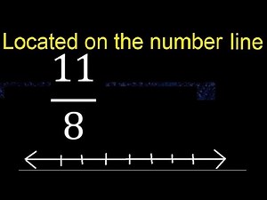 Located 11/8 on the number line , locate fractions on the number line . represented