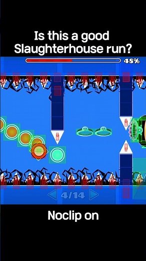 This Slaughterhouse run is INSANE #geometrydash #viral #gd #gaming