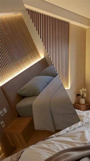 Luxury Bed Back Panel Designs with LED | Modern Bedroom Wall Ideas