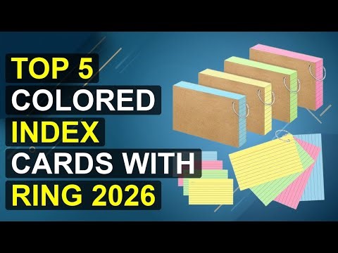 Top 5 Colored Index Cards With Ring 2026 | Best Colored Index Cards With Ring