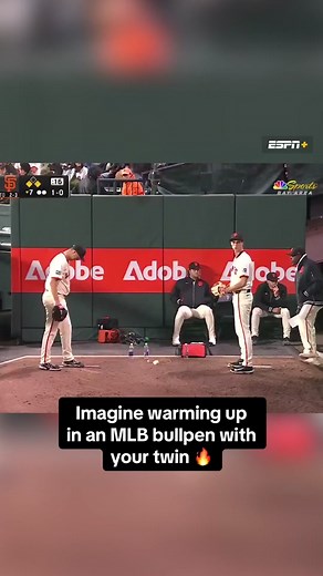 Taylor and Tyler Rogers Baseball Warmup | San Francisco Giants Siblings