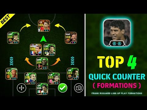 Top 4 Best Quick Counter Formations In eFootball 2026 | Frank Rijkaard Quick Counter Formations 🔥