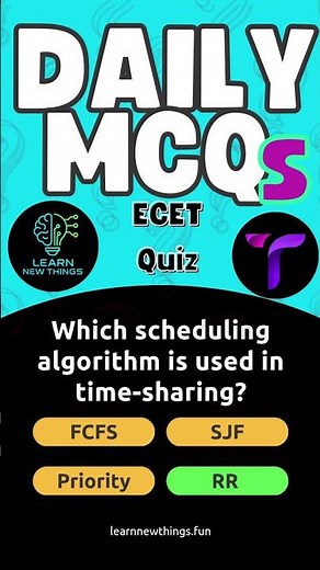 ECET 2026 CSE – 5 Operating System MCQs | July 18 | Learn New Things #apecet2026 #csestudy #apecet