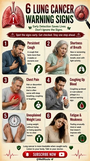‎6 Lung Cancer Warning Signs|Early Symptoms of Lung Cancer Explained#lungcancer #warningsigns