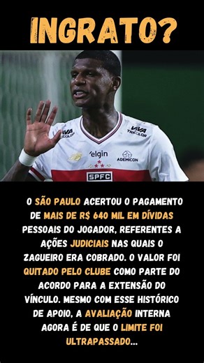 São Paulo se irrita e quer negociar Arboleda após 'sumiço' no clube… #futebol #shorts #grêmio