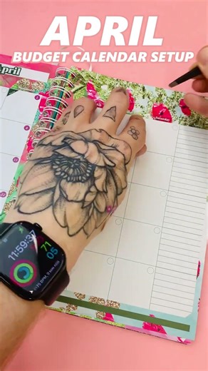 Setting Up my Budgeting Calendar for April 📆 #budgeting #budgetwithira #money #cashstuffing